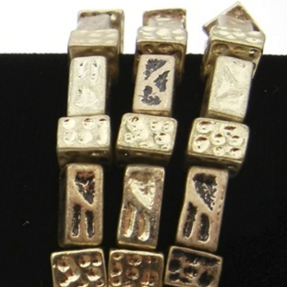 Chicos 3 Strand Gold Stretch Bracelet NWT - Picture 2 of 3